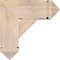 Ekena Millwork Traditional Arts and Crafts Smooth Bracket w/ Offset Brace, Douglas Fir, 7 1/2"W x 18"D x 18"H BKT0806X18X18TRA03SDF - alternate 3